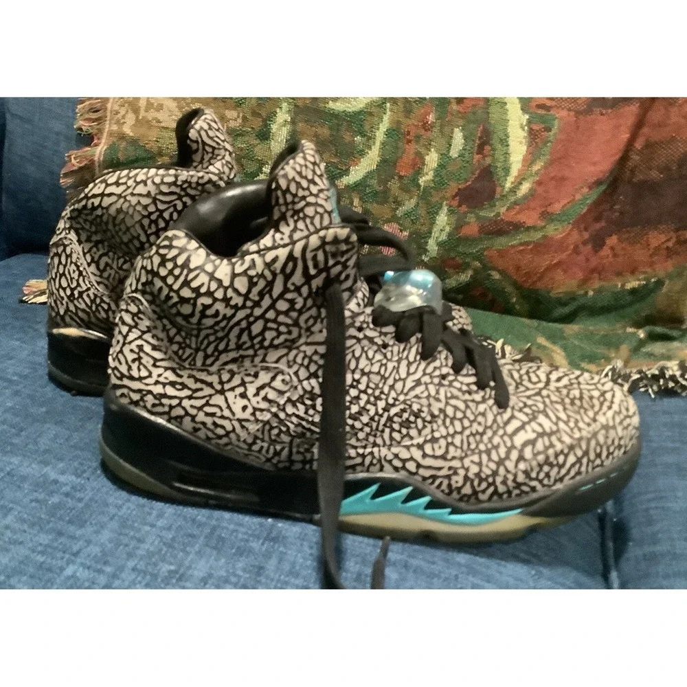 Nike Jordan 5 Retro 3Lab5 2013 Elephant Print 599581-007 Size 9.5 Men's